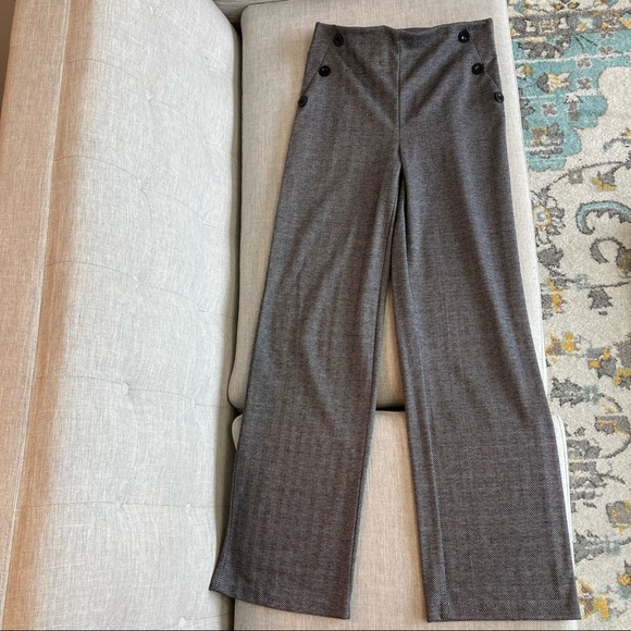 👖Suzy Shier Wide Leg Slip on Herringbone Dress Pants👖 - Picture 4 of 6